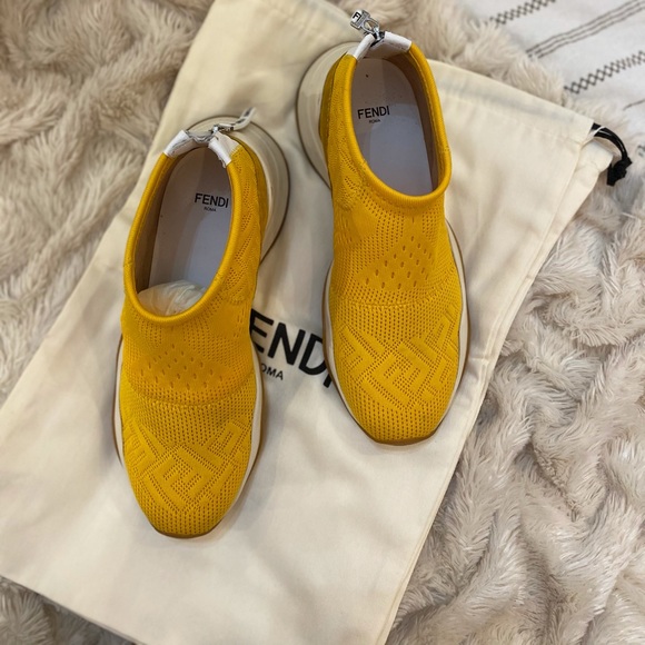 Fendi Jacquard Neoprene Sneakers - Picture 3 of 5